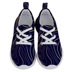 Golden Lines Pattern Running Shoes by designsbymallika