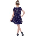 GOLDEN LINES PATTERN Kids  Tie Up Tunic Dress View2