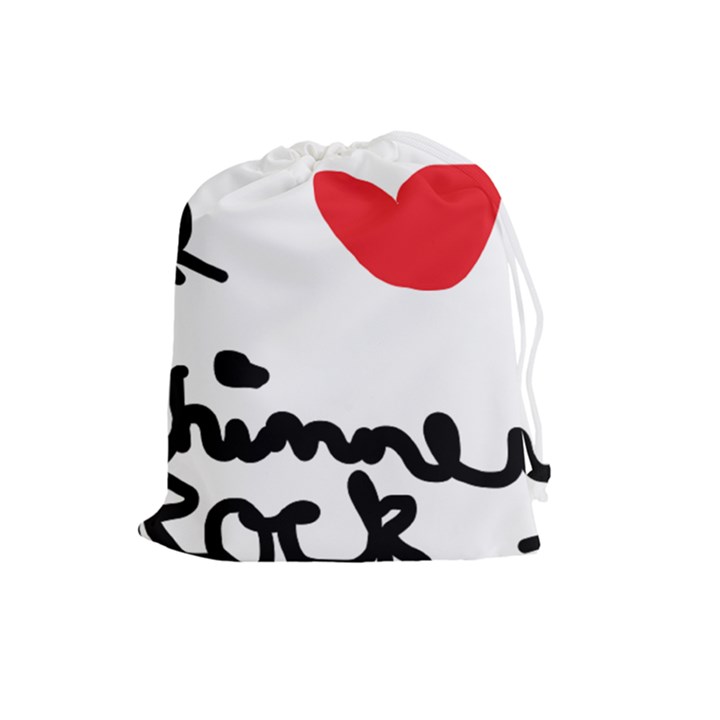 I HEART Chimney Rock Drawstring Pouch (Large)