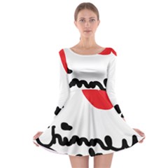 I Heart Chimney Rock Long Sleeve Skater Dress by Majesticmountain