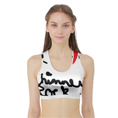 I Heart Chimney Rock Sports Bra With Border by Majesticmountain