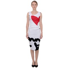 I Heart Chimney Rock Sleeveless Pencil Dress by Majesticmountain