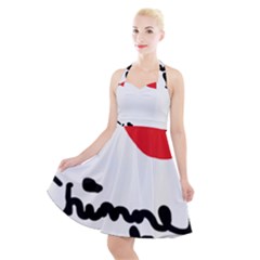 I Heart Chimney Rock Halter Party Swing Dress  by Majesticmountain