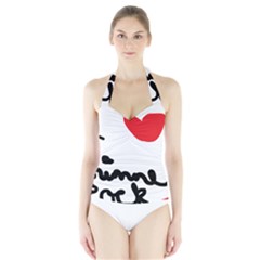 I Heart Chimney Rock Halter Swimsuit by Majesticmountain