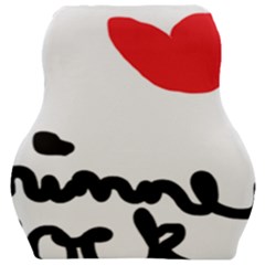 I Heart Chimney Rock Car Seat Velour Cushion  by Majesticmountain