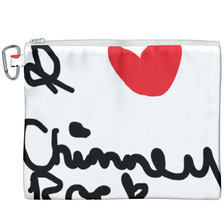 I HEART Chimney Rock Canvas Cosmetic Bag (XXXL)