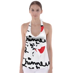 I Heart Chimney Rock Babydoll Tankini Top