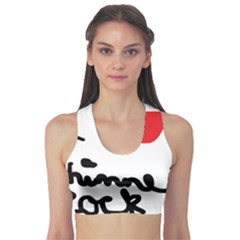 I Heart Chimney Rock Sports Bra by Majesticmountain