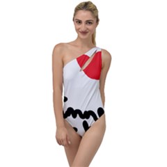 I Heart Chimney Rock To One Side Swimsuit by Majesticmountain