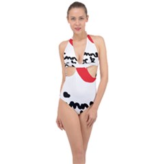 I Heart Chimney Rock Halter Front Plunge Swimsuit by Majesticmountain