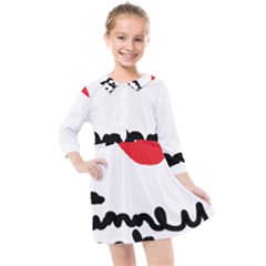 I Heart Chimney Rock Kids  Quarter Sleeve Shirt Dress by Majesticmountain