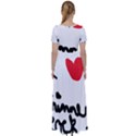 I HEART Chimney Rock High Waist Short Sleeve Maxi Dress View2