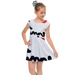 I Heart Chimney Rock Kids  Cap Sleeve Dress