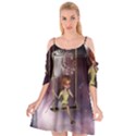 Little Fairy On A Swing With Dragonfly In The Night Cutout Spaghetti Strap Chiffon Dress View1