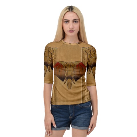 Wonderful Elephant Quarter Sleeve Raglan Tee by FantasyWorld7