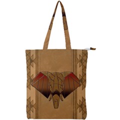 Wonderful Elephant Double Zip Up Tote Bag by FantasyWorld7