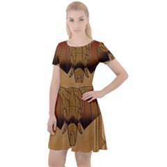 Wonderful Elephant Cap Sleeve Velour Dress  by FantasyWorld7