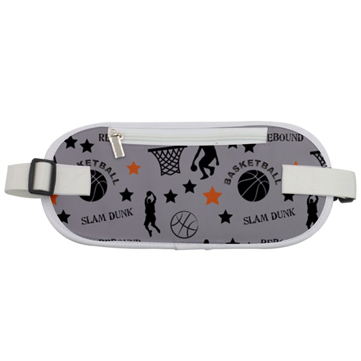 Slam Dunk Basketball Gray Rounded Waist Pouch