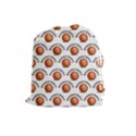 Orange Basketballs Drawstring Pouch (Large) View1