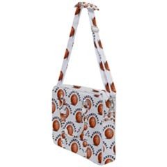 Orange Basketballs Cross Body Office Bag