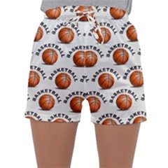 Orange Basketballs Sleepwear Shorts by mccallacoulturesports