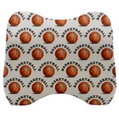 Orange Basketballs Velour Head Support Cushion