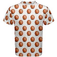 Orange Basketballs Men s Cotton Tee by mccallacoulturesports