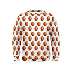 Orange Basketballs Kids  Sweatshirt by mccallacoulturesports