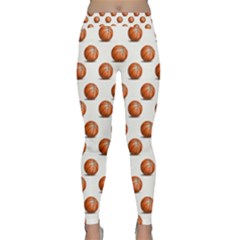 Orange Basketballs Classic Yoga Leggings by mccallacoulturesports