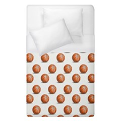 Orange Basketballs Duvet Cover (single Size) by mccallacoulturesports