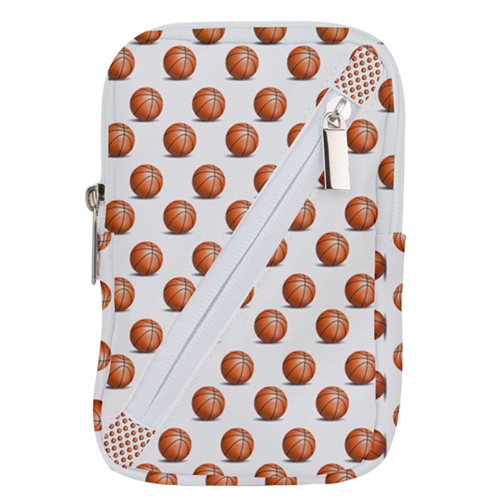 Orange Basketballs Belt Pouch Bag (Large)