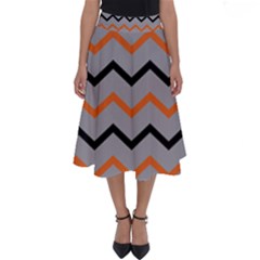 Basketball Thin Chevron Perfect Length Midi Skirt by mccallacoulturesports