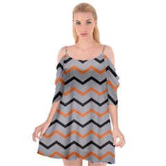 Basketball Thin Chevron Cutout Spaghetti Strap Chiffon Dress by mccallacoulturesports