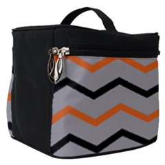 Basketball Thin Chevron Make Up Travel Bag (small) by mccallacoulturesports