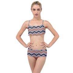 Basketball Thin Chevron Layered Top Bikini Set by mccallacoulturesports