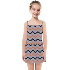 Basketball Thin Chevron Kids  Summer Sun Dress by mccallacoulturesports