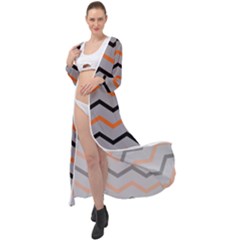 Basketball Thin Chevron Maxi Chiffon Beach Wrap