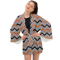 Basketball Thin Chevron Long Sleeve Kimono by mccallacoulturesports