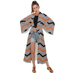 Basketball Thin Chevron Maxi Kimono by mccallacoulturesports