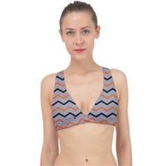 Basketball Thin Chevron Classic Banded Bikini Top