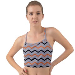 Basketball Thin Chevron Mini Tank Bikini Top