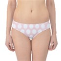 Pink and White Polka Dots Hipster Bikini Bottoms View1