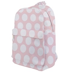 Pink And White Polka Dots Classic Backpack by mccallacoulture