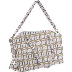 Gold Lattice Canvas Crossbody Bag by mccallacoulture