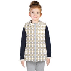 Gold Lattice Kids  Hooded Puffer Vest