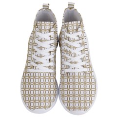 Gold Lattice Men s Lightweight High Top Sneakers