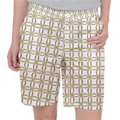 Gold Lattice Pocket Shorts by mccallacoulture