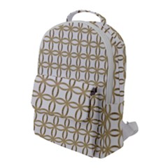 Gold Lattice Flap Pocket Backpack (large)