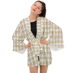 Gold Lattice Long Sleeve Kimono by mccallacoulture