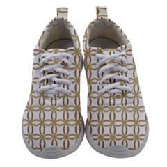 Gold Lattice Women Athletic Shoes